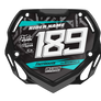 Box BMX Number Plate Graphics - Pattern Aqua