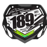 Box BMX Number Plate Graphics - Scribble Green
