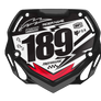 Box BMX Number Plate Graphics - Scribble Red