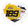 Box BMX Number Plate Graphics - Speedway Yellow