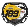 Box BMX Number Plate Graphics - Speedway Yellow