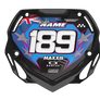 Box BMX Number Plate Graphics - States Blue