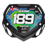Box BMX Number Plate Graphics - States Green
