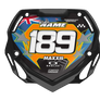 Box BMX Number Plate Graphics - States Orange