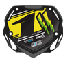 BMX Number Plate Graphics - Boltz Yellow