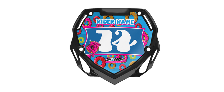 Box BMX Number Plate Graphics - Doeys Blue