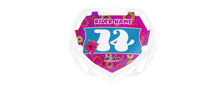 Box BMX Number Plate Graphics - Doeys Pink