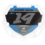Box BMX Number Plate Graphics - Fast Blue