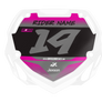 Box BMX Number Plate Graphics - Fast Pink