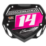 Box BMX Number Plate Graphics - Finish Pink