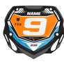 Box BMX Number Plate Graphics - Gcn Orange