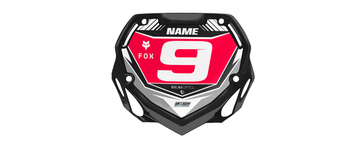 Box BMX Number Plate Graphics - Gcn Red