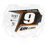 Box BMX Number Plate Graphics - Point Orange
