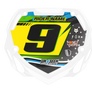 Box BMX Number Plate Graphics - Stars Yellow