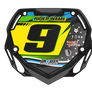 Box BMX Number Plate Graphics - Stars Yellow