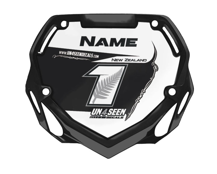 Box BMX Number Plate Graphics - Style Black