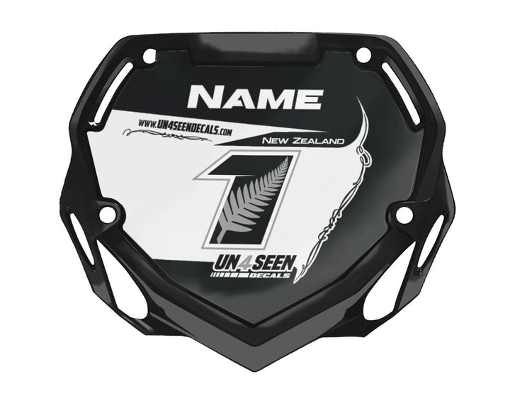 Box BMX Number Plate Graphics - Style White